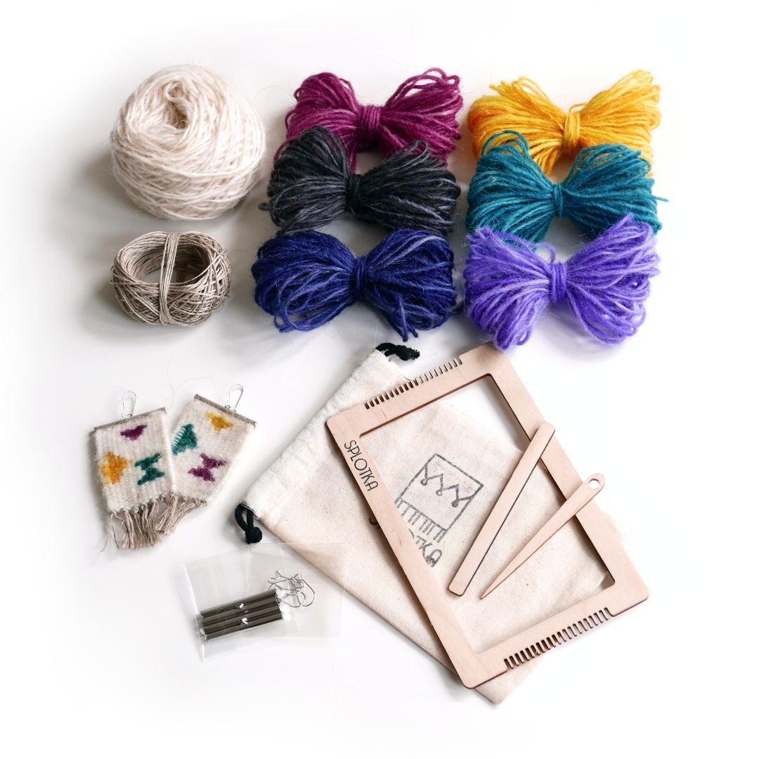 Tkana biżuteria DIY – zestaw do wykonania kolczyków